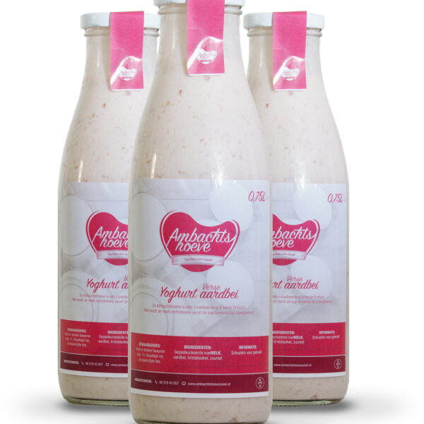 Yoghurt Aardbei 750ml