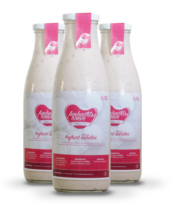 Yoghurt Aardbei 750ml