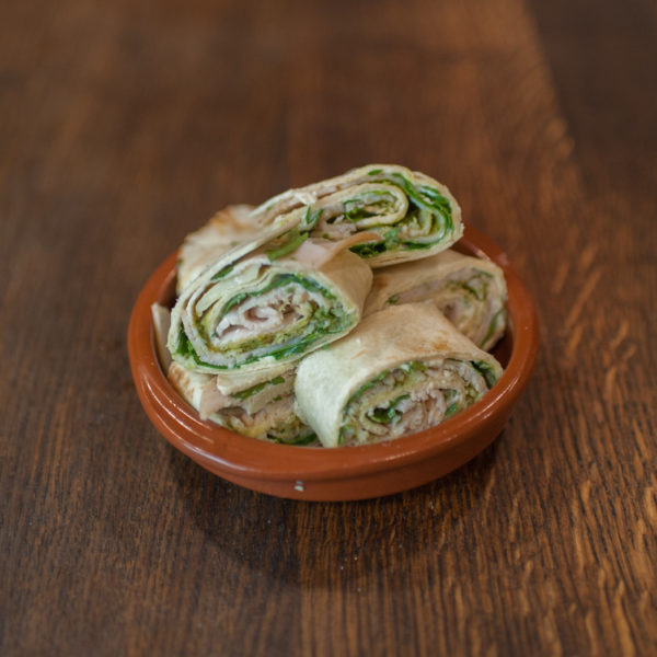 Kip-pesto wrap (6 stukjes)